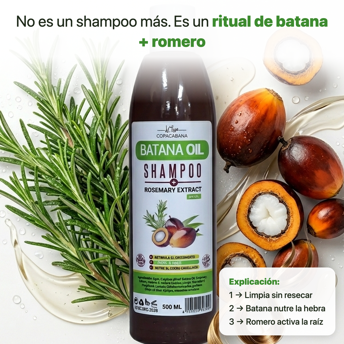 Shampoo Batana Crecimiento Cabello